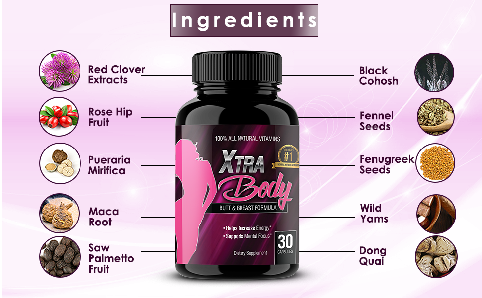 Butt Enhancement and Breast Enlargement Supplement (eXtraBody)-0593602279 (discrete packaging and delivery)